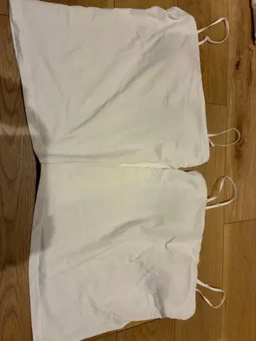 UNIQLO AIRism 코튼 브라 튜브탑 화이트 M 2개 세트