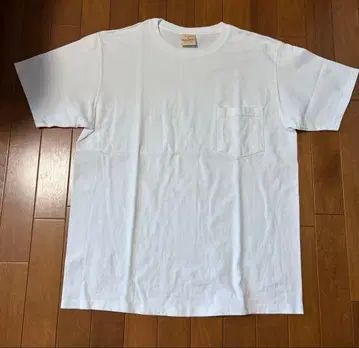 굿웨어 (Goodwear) 포켓 T셔츠 / 무지 화이트 / 사이즈 L