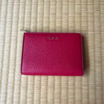 미사용 새상품 FURLA 접이식 지갑 레드