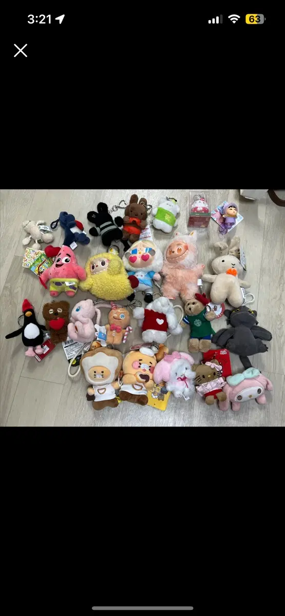 캐릭터 인형 키링 짱구 산리오 미피 팝마트 카카오 포켓몬 스펀지밥 마시마로
