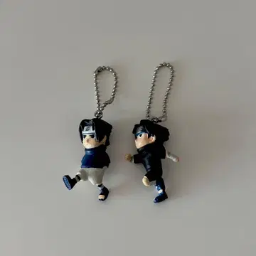 NARUTO 비바 나루토 마스코트 피규어 키링 사스케 2개