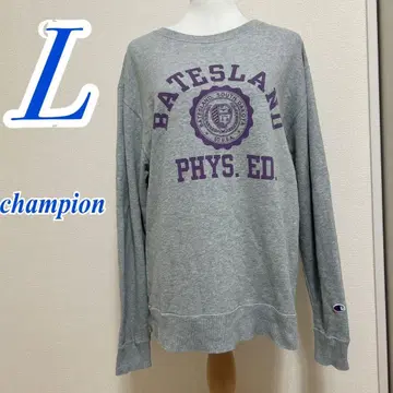 Champion 챔피온 맨투맨 L 그레이 프린트 캐주얼