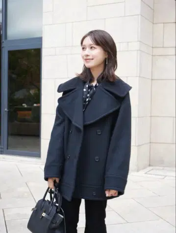 [ laubeblanc ] Signature Wide LapelMid Coat