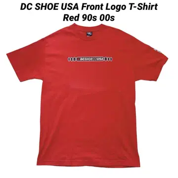 DC SHOE 데이씨슈즈 USA제 00s 프론트 로고 아메카지 빨간색