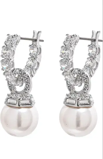 Swarovski Matrix 드롭 귀걸이 펄