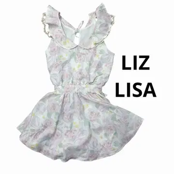 리즈리사 LIZ LISA 꽃무늬 슬리브리스 미니 원피스 치마바지