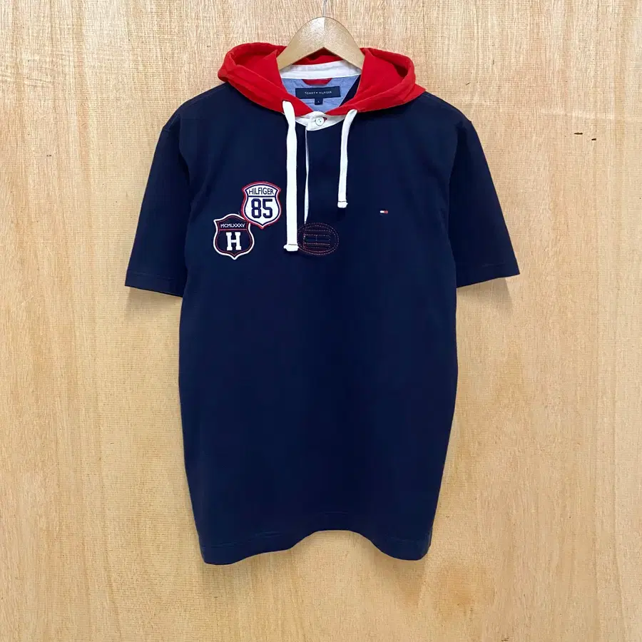 TOMMY HILFIGER hood t-shirt 타미 반팔 후드티
