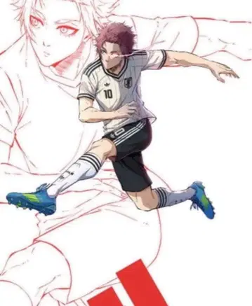 adidas 축구 일본 대표 유니폼 블루 록 포스터 이토시 사에