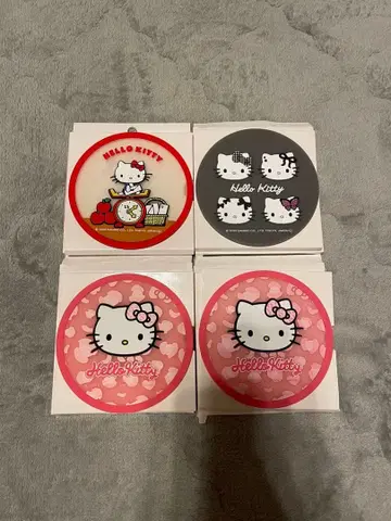 헬로키티 3COINS 러버 코스터 3종류 4개 세트