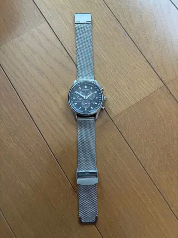 CITIZEN Eco-Drive 크로노그래프 메쉬 벨트