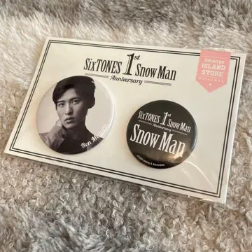 SixTONES 1st Snow Man 캔뱃지 세트 메구로 렌