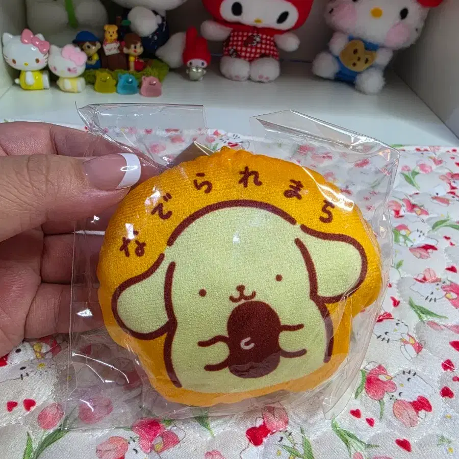 일본정품 폼푸 양면 빵빵 키링