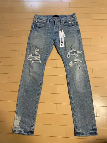 PURPLE BRAND 데미지 스키니 데님 팬츠 사이즈 32