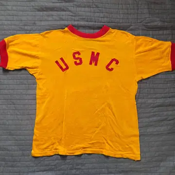 60s 70s ATHLETIC KNITWEAR 레이온 티셔츠 USMC