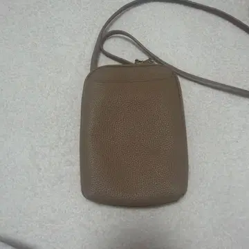 GUSCIO 이탈리아제 천연 가죽 스마트폰 숄더백 그레이지