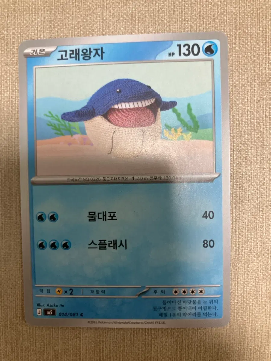 포켓몬카드 고래왕자