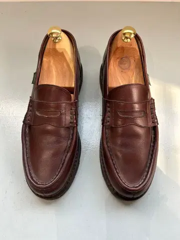 Paraboot 코인 로퍼 브라운 남성용 사이즈 7.5