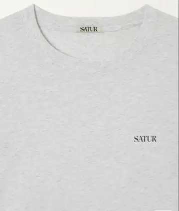[ 미사용 새상품 ] SATUR 티셔츠 그레이 남성용