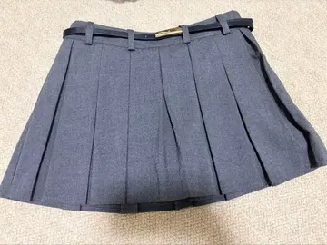 ZARA 벨트 포함 플리츠 스코트