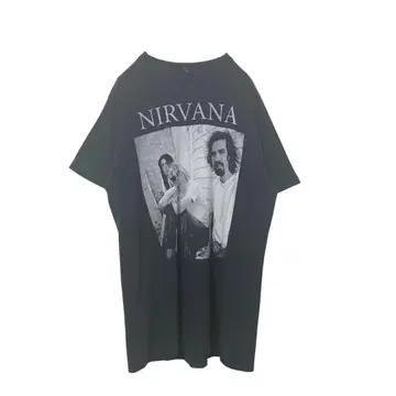 대형 사진 tultex 멕시코제 NIRVANA 티셔츠 블랙 M 상당