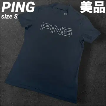 새상품급 PING 핑 반팔 모크넥 블랙 스트레치 여성용 S