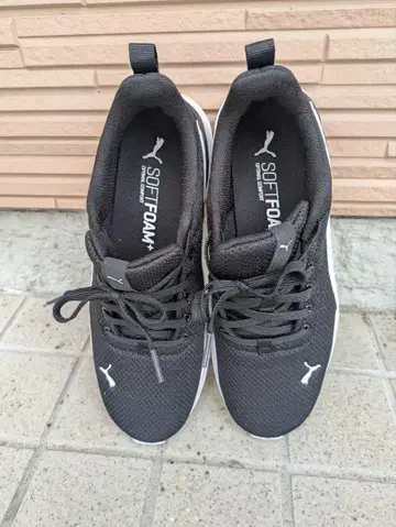 [ 새상품급 ] PUMA 푸마 스니커즈 블랙 26.5cm SOFTFOAM+