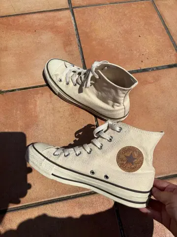 Converse 하이컷 스니커즈 아이보리