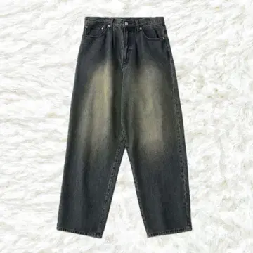 인기 완판템 빈티지 와이드 데님 팬츠 오버다이 남성용 청바지