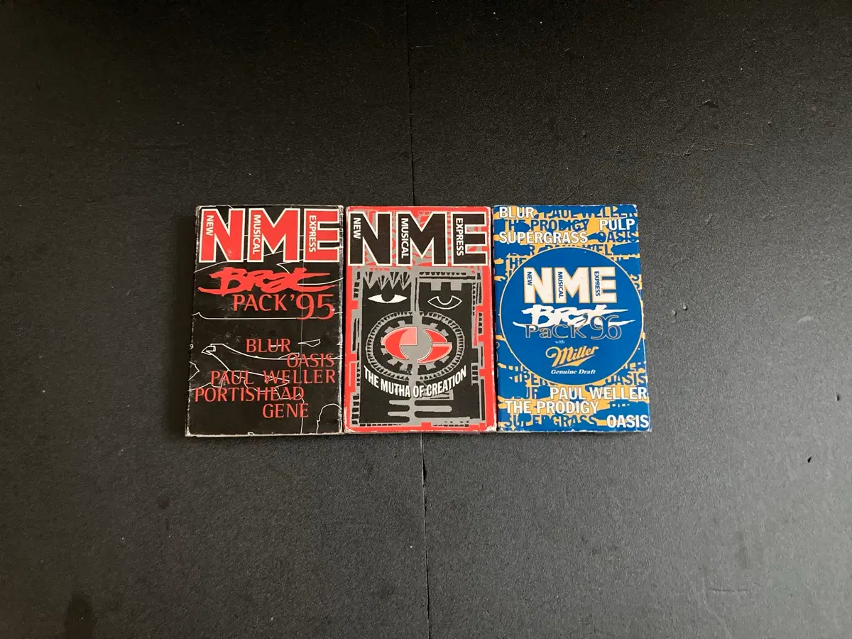 NME-Brat Pack 95,96등 UK 카세트테입3장