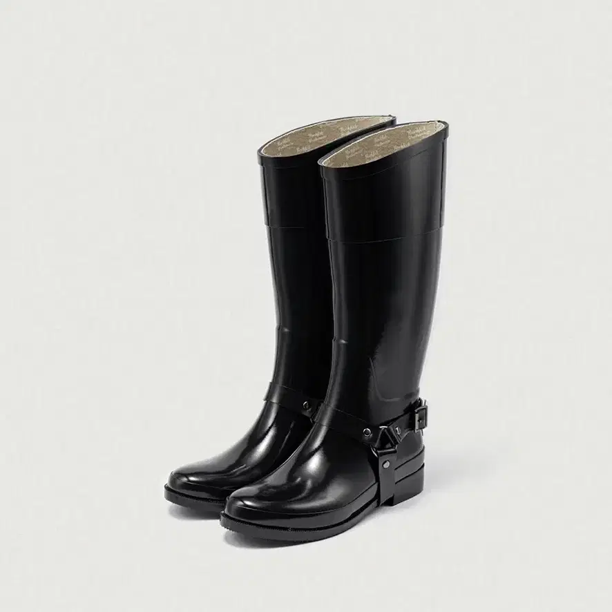 [Rockfish Weatherwear X The Barnnet]Glossy Harness Rain Boots - Long