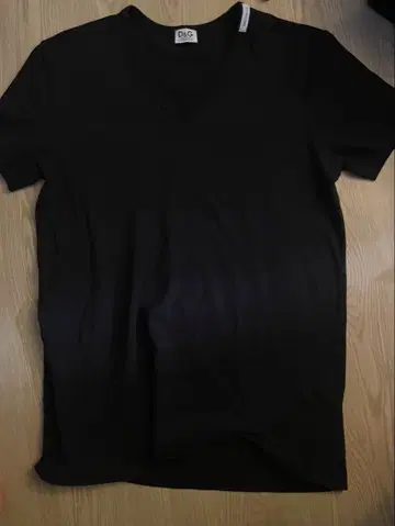 D&G 언더웨어 V넥 티셔츠 블랙