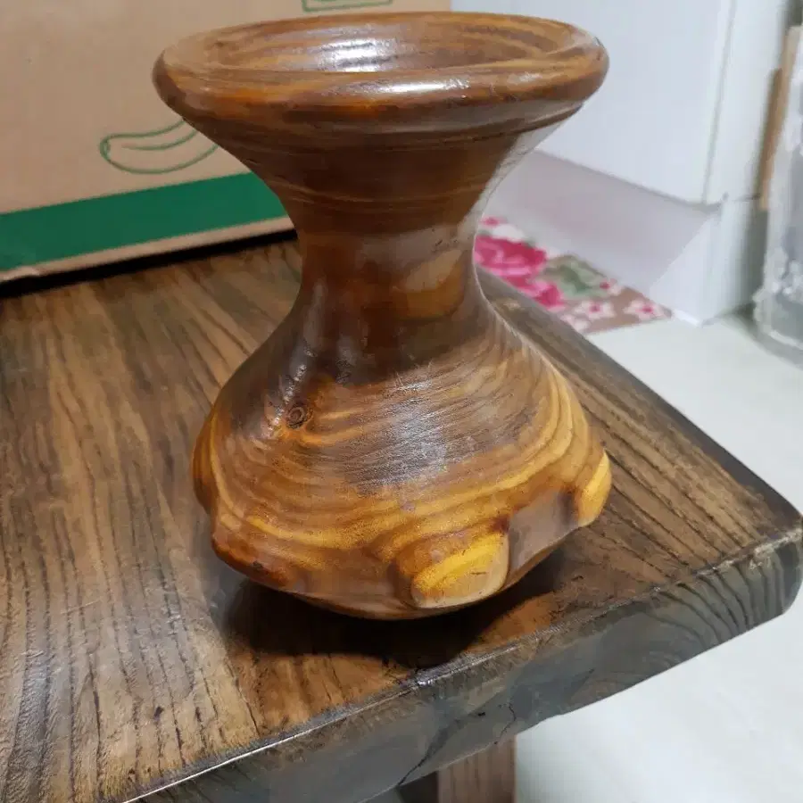 고급원목 화병 오브제