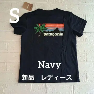 새상품 Patagonia Hawaii 티셔츠 여성용 S 네이비