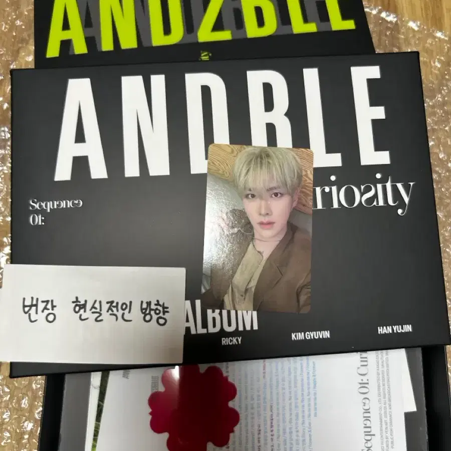 앤더블 1집앨범 단순개봉 포카포함