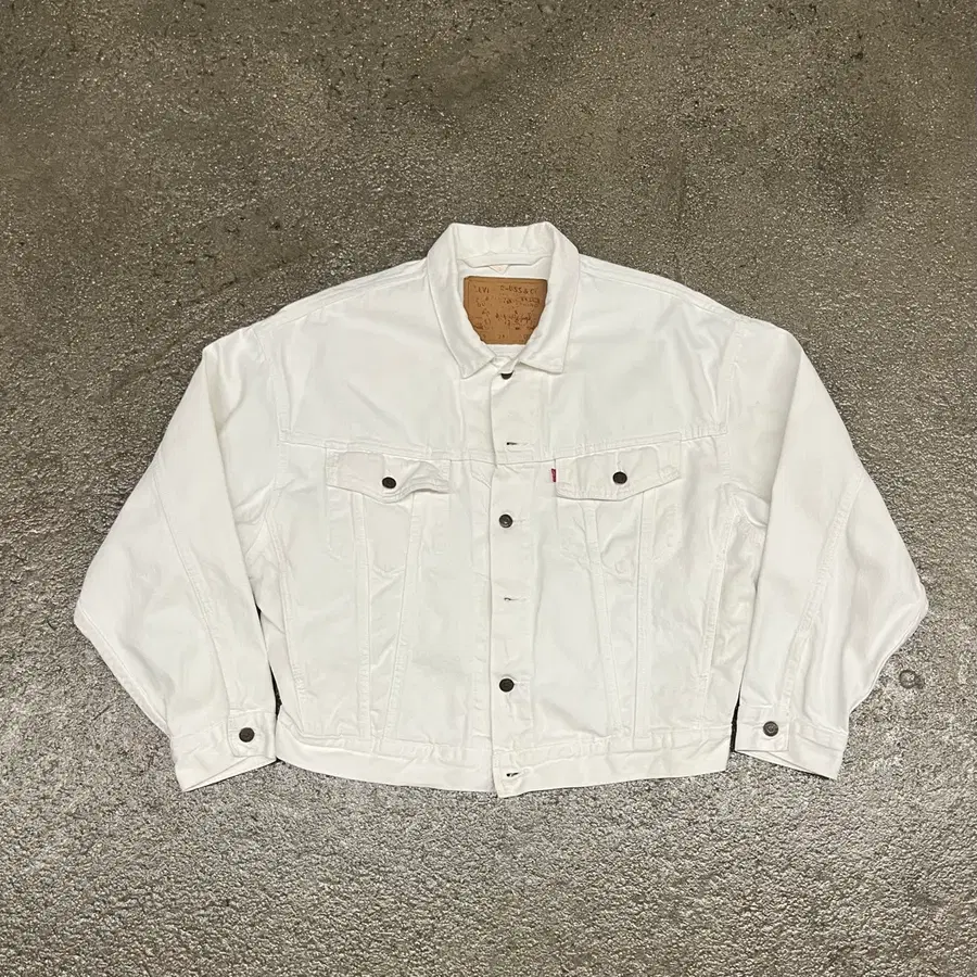 90s Levis70598 화이트 트러커 자켓 (105-110)