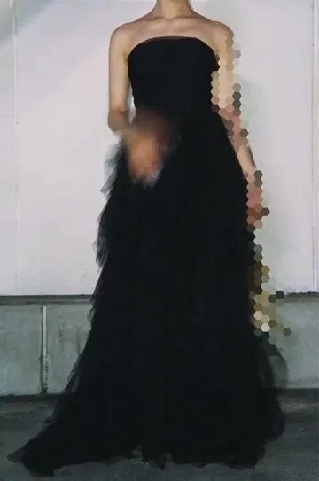 웨딩 튤 드레스 BLK
