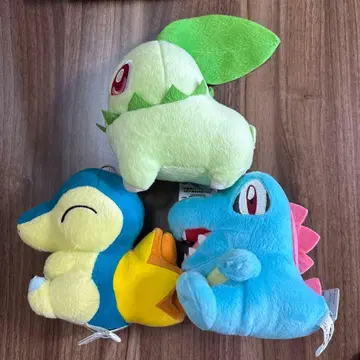 포켓몬 코로토 만마루 봉제 인형 치코리타 와니노코 히노아라시