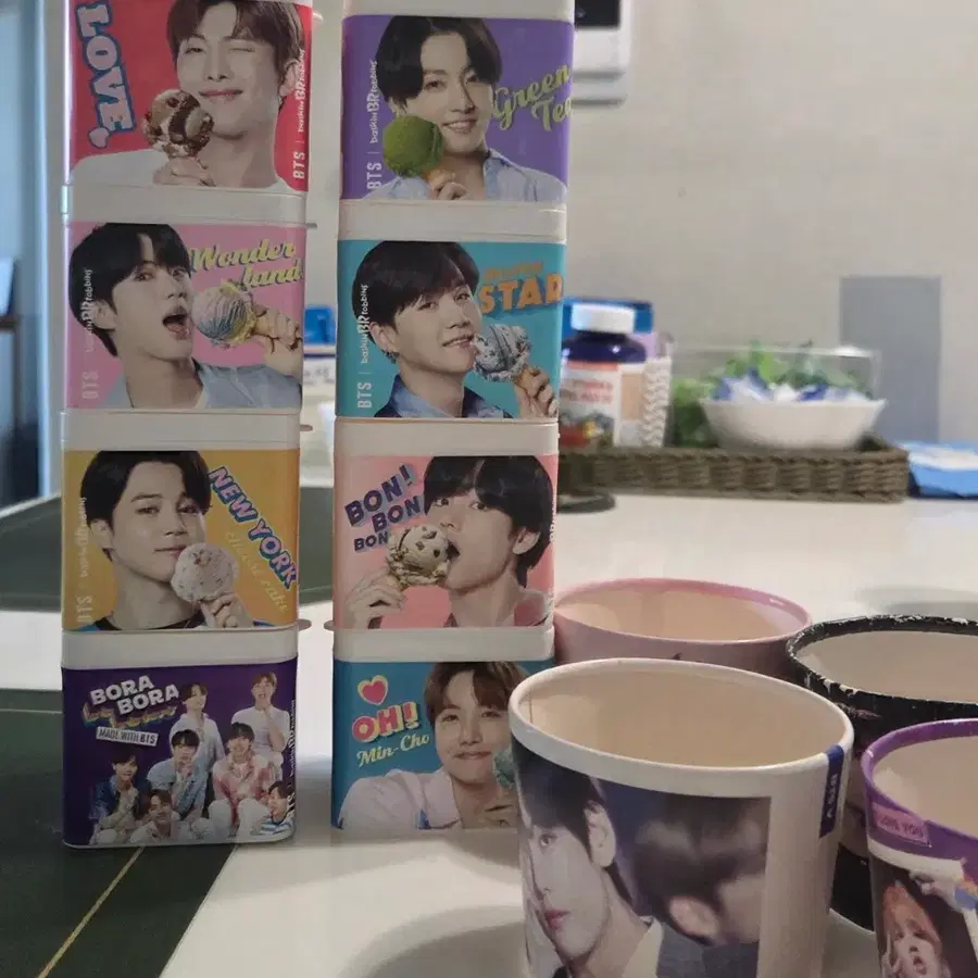 방탄 BTS 베라 컵 세트&아마스빈 컵홀더 일괄