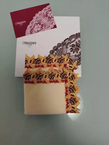 치카자와 레이스 손수건 유하임 쿠키 미사용 새상품