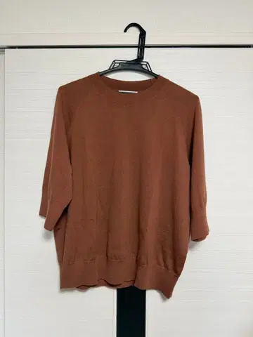 DRIES VAN NOTEN 반팔 니트 테라코타 M