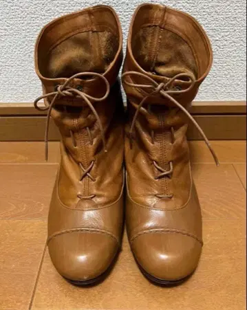 쇼세 부츠 가죽 부츠 천연 가죽 부츠 레이스업 부츠