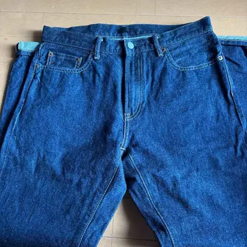 UNIQLO 남성용 데님 팬츠 인디고 81.5cm