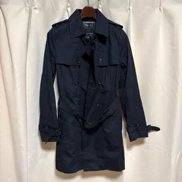 y072002 BANANAREPUBLIC 트렌치코트 M 블랙 로고