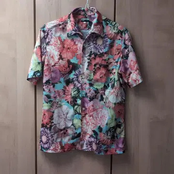 Paul Smith JEANS 꽃무늬 반팔 셔츠 M 사이즈