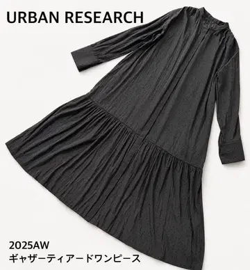 URBAN RESEARCH 어반 리서치 개더 티어드 원피스