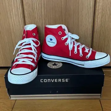[ CONVERSE ALL STAR ] 하이컷 스니커즈 레드 24.5cm