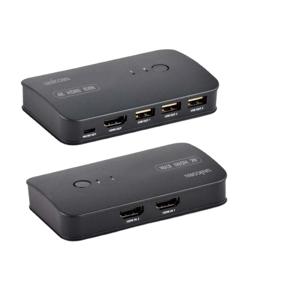 4K HDMI KVM 2:1 스위치 USB 키보드 마우스 공유