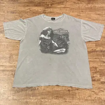 Harley-Davidson 여자 프린트 T셔츠 XL 그레이