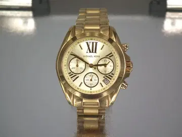 여성용 [ MICHAEL KORS 골드 컬러 크로노그래프 손목시계 ] 중고