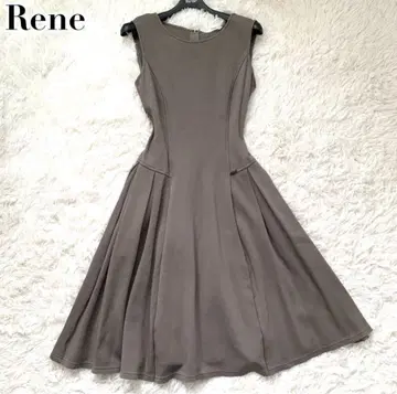 새상품급 Rene 원피스 플리츠 플레어 롱 슬리브리스